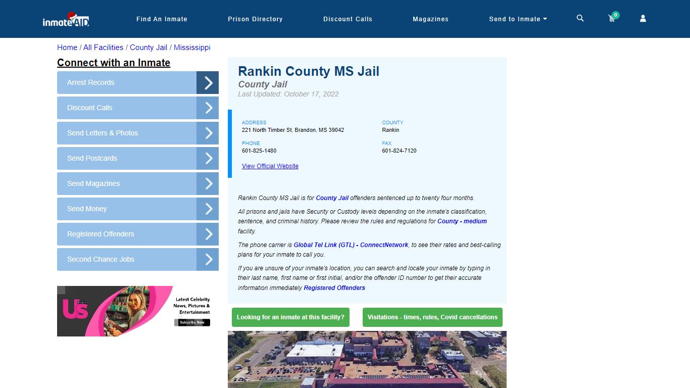 Rankin County MS Jail - Inmate Locator - Brandon, MS