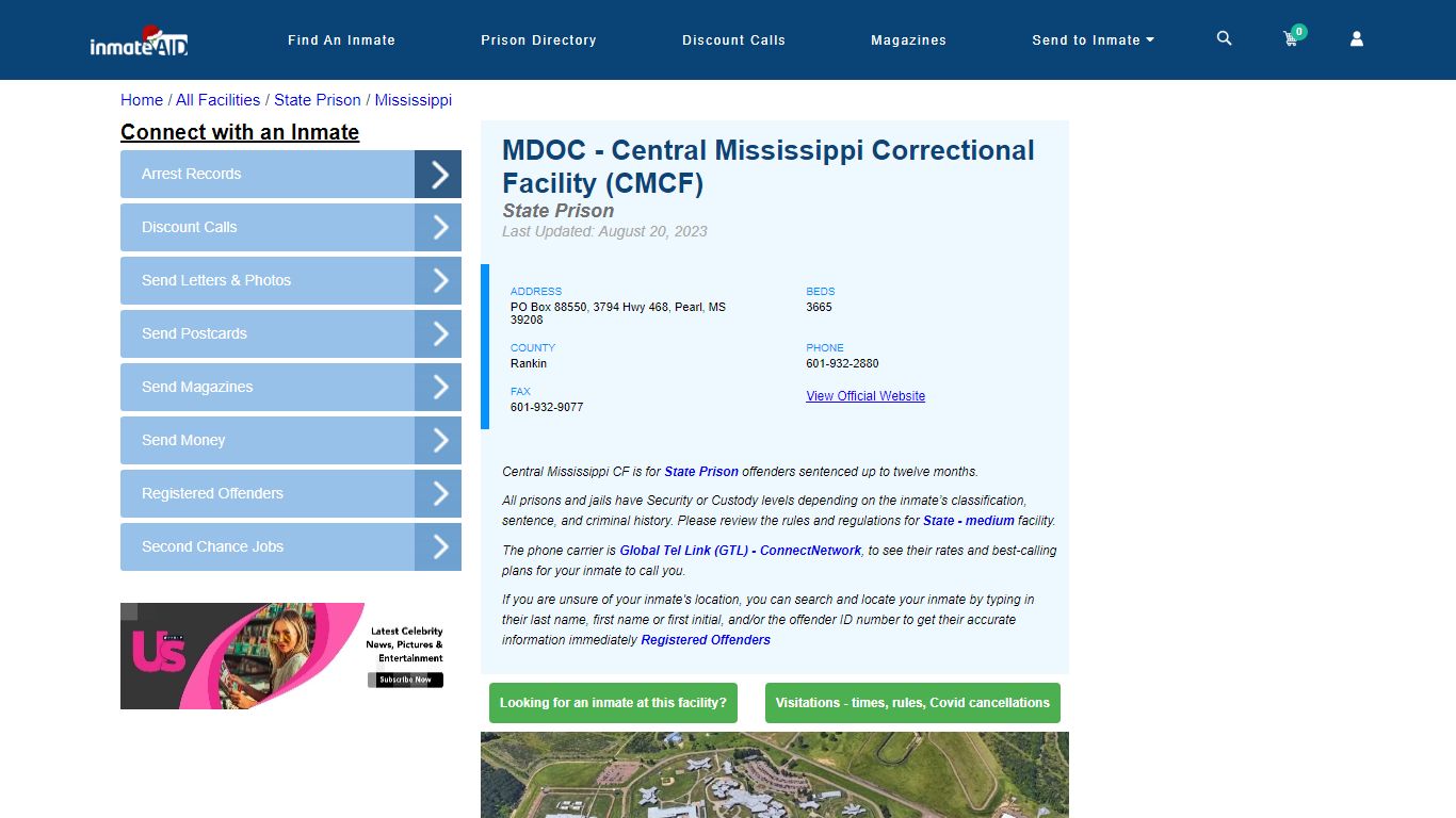 MDOC - Central Mississippi Correctional Facility (CMCF) - InmateAid